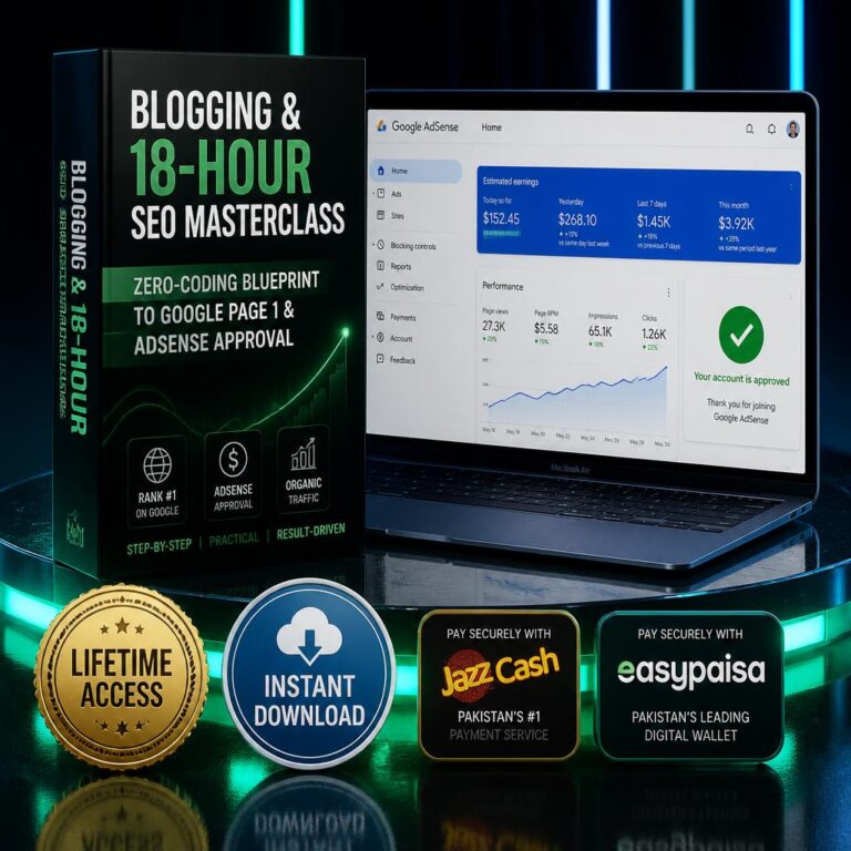 Blogging - Adsenses and seo master class bundle